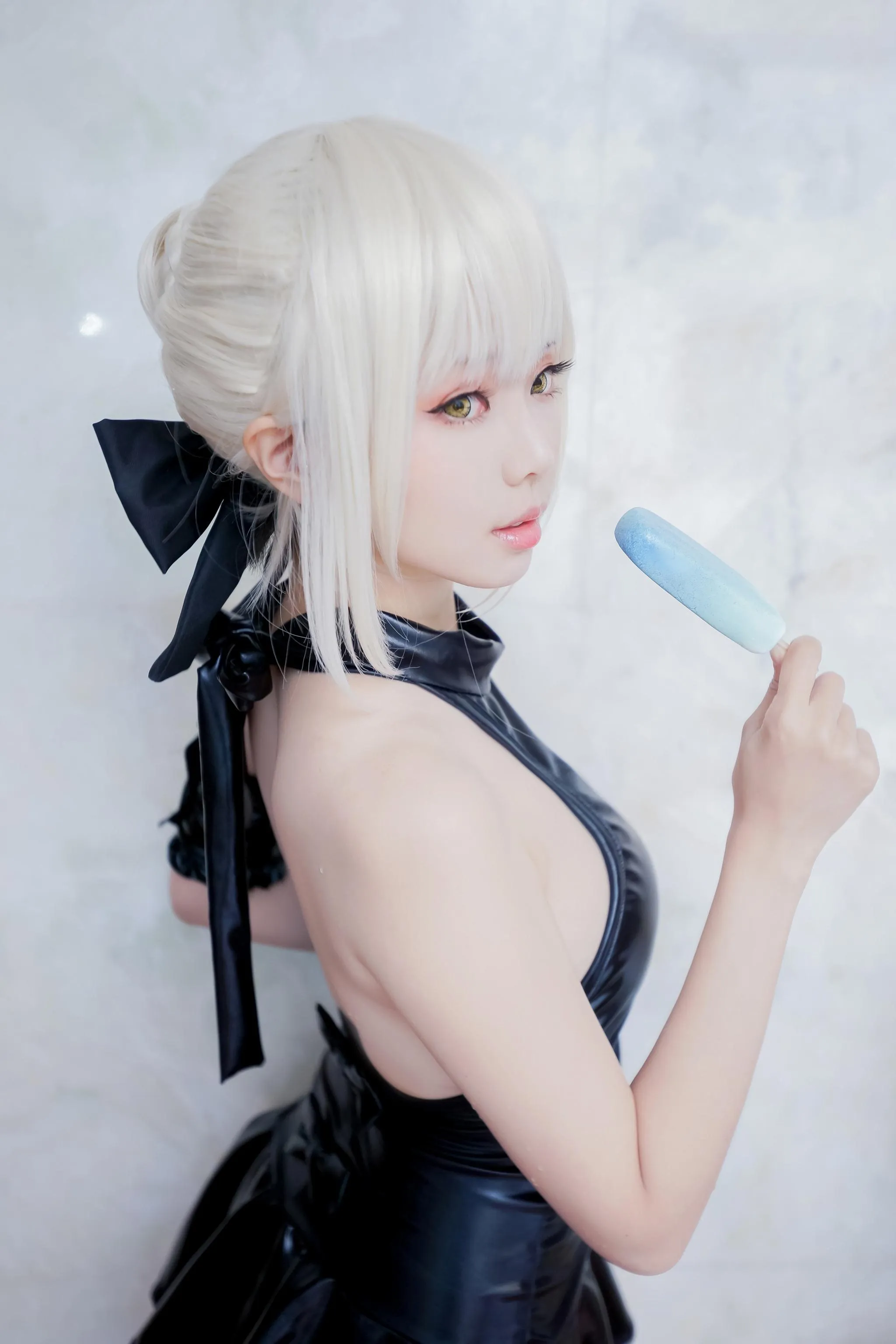 ElyEE子 – NO.37 黑皮泳裙 [15P]插图8
